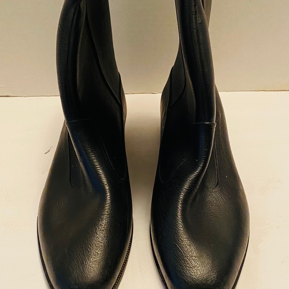 Vintage English leather and sheep lined boots